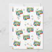 Bounce House Jumping Castle Kids Verjaardagsfeest Kaart (Achterkant)