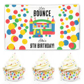 Bounce House Jumping Castle Kids Verjaardagsfeest Spandoek