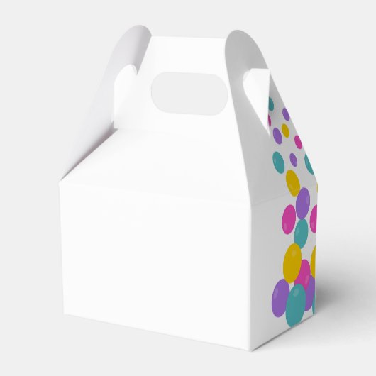 Bounce House Jumping Castle Meisjes Verjaardagsfee Bedankdoosjes (Achterkant)