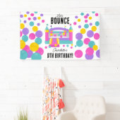 Bounce House Jumping Castle Meisjes Verjaardagsfee Spandoek (Insitu)