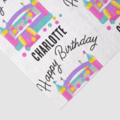 Bounce House Jumping Castle Meisjes Verjaardagsfee Tissuepapier (Detail)