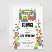 Bounce House Jumping Castle Verjaardag Custom Phot Kaart (Voorkant)