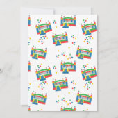 Bounce House Jumping Castle Verjaardag Custom Phot Kaart (Achterkant)