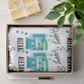 Bounce House Jumping Castle Verjaardagsnaam Kinder Tissuepapier (Geschenk)