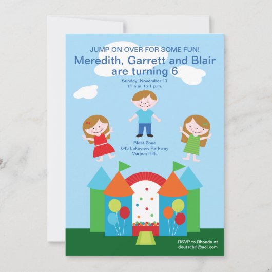 Bounce House Kaart (Voorkant)