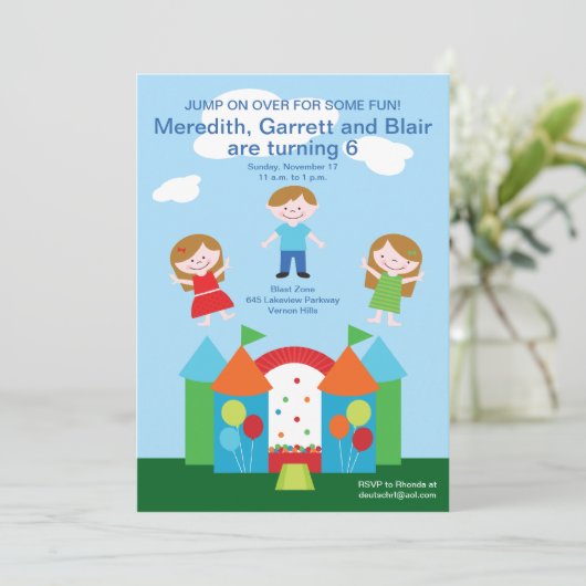 Bounce House Kaart (Staand voorkant)