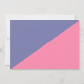 Bounce House Meisjes Verjaardagsfeestje Roze & Paa Kaart (Achterkant)