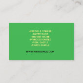 BOUNCE HOUSE OPBLAASBARE FEEST QR-code Visitekaartje (Achterkant)