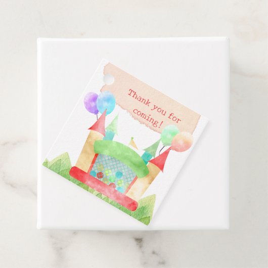 Bounce House Party Bedankjes Labels (In situ)