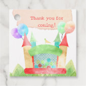 Bounce House Party Bedankjes Labels (Voorkant)