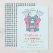 Bounce House Party Kaart (Voorkant / Achterkant)