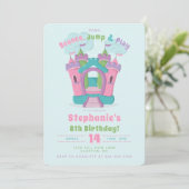 Bounce House Party Kaart (Staand voorkant)