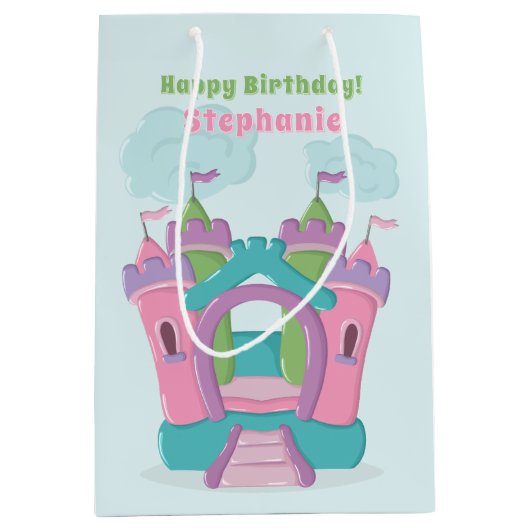 Bounce House Party Medium Cadeauzakje (Voorkant)