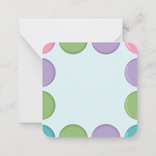 Bounce House Party Notitiekaartje (Achterkant)