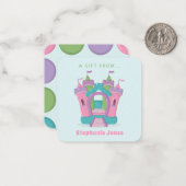 Bounce House Party Notitiekaartje (Voorkant / Achterkant in situ)