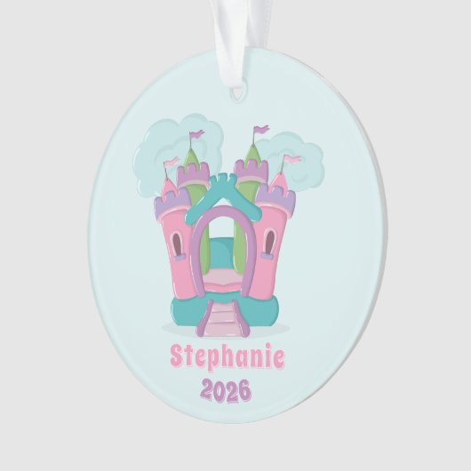 Bounce House Party Ornament (voorkant)