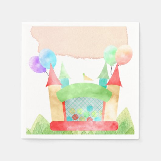 Bounce House Party Servet (Voorkant)
