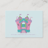 Bounce House Party Speel Datum Bellen Kaarten (Voorkant)