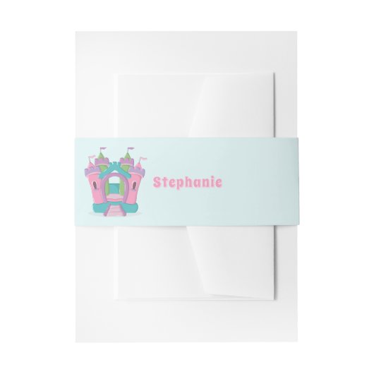 Bounce House Party Uitnodigingen Wikkel (Voorkant Voorbeeld)