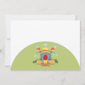 Bounce House Photo Invitation Kaart (Achterkant)