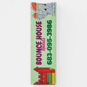 Bounce House Rental Custom Banner (Verticaal)