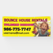 Bounce House Rentals Custom Banner (Horizontaal)