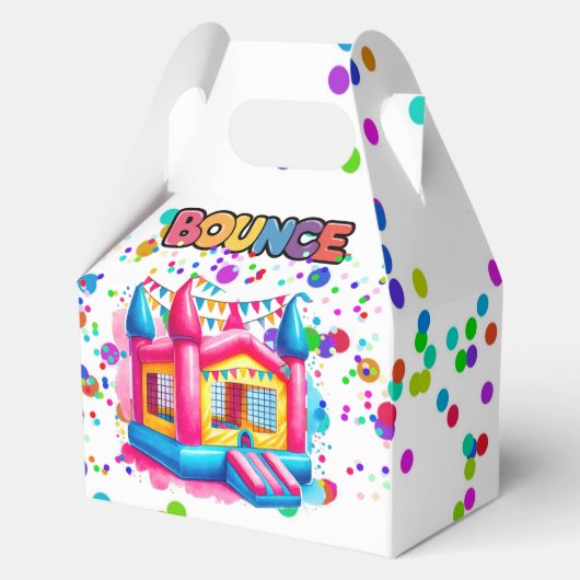 Bounce House Verjaardag Bash Bedankdoosjes (Voorkant)