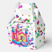 Bounce House Verjaardag Bash Bedankdoosjes (Achterkant)