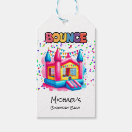 Bounce House Verjaardag Bash Bedankt Cadeaulabel