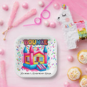 Bounce House Verjaardag Bash Papieren Bordje (Feest)