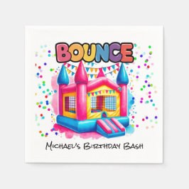 Bounce House Verjaardag Bash Servet