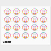 Bounce House Verjaardagsfeestje Favor Stickers (Vel)