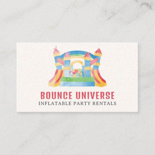 Bounce Houses Party Rentals Visitekaartje (Voorkant)