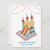 Bounce huis, indoor speeltuin, leuke zone kaart (Achterkant)