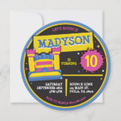 BOUNCE HUIS KASTEEL PRINSES Verjaardagsfeest Kaart (Voorkant)