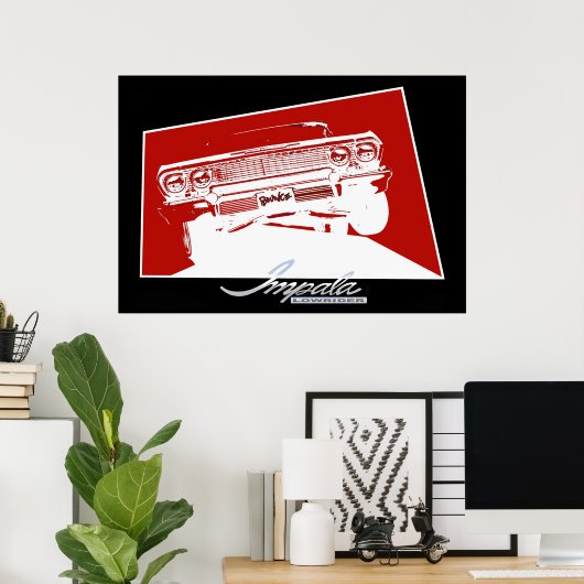 BOUNCE Impala Lowrider Poster (Thuiskantoor)