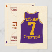 🏀 Bounce into the best birthday ever! 🎉 Kaart (Voorkant / Achterkant)