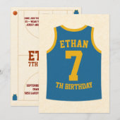 🏀 Bounce into the best birthday ever! 🎉 Kaart (Voorkant / Achterkant)