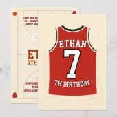 🏀 Bounce into the best birthday ever! 🎉 Kaart (Voorkant / Achterkant)