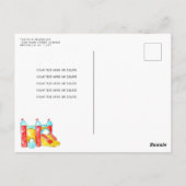 Bounce Jump Play Kinder Trampolinepark Verjaardag Briefkaart (Achterkant)