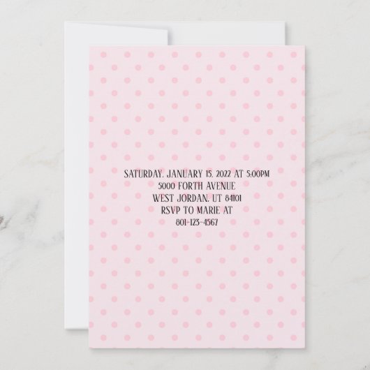 Bounce Jump Trampoline Birthday Girl Party Kaart (Achterkant)