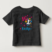 Bounce Jump Trampoline Birthday Girl Party T-Shir Kinder Shirts (Voorkant)