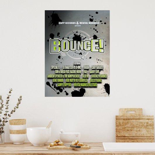 Bounce! Poster (Keuken)