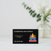 Bounce Rentals Premium Visitekaartje (Staand voorkant)