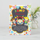 Bounce sprinkhaan Partij Dank je creditcard Opmerk Bedankkaart (Staand voorkant)