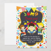 Bounce sprinkhaan Partij Dank je creditcard Opmerk Bedankkaart (Voorkant / Achterkant)