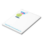 Bouncee™ glimlachend tennis ball_student van het s notitieblok (Linkerzijde)