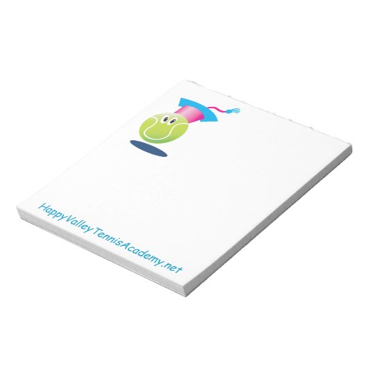 Bouncee™ glimlachend tennis ball_student van het s notitieblok (Linkerzijde)