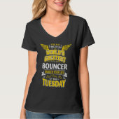 Bouncer Idea werpt de grootste tegenstander op T-shirt (Voorkant)