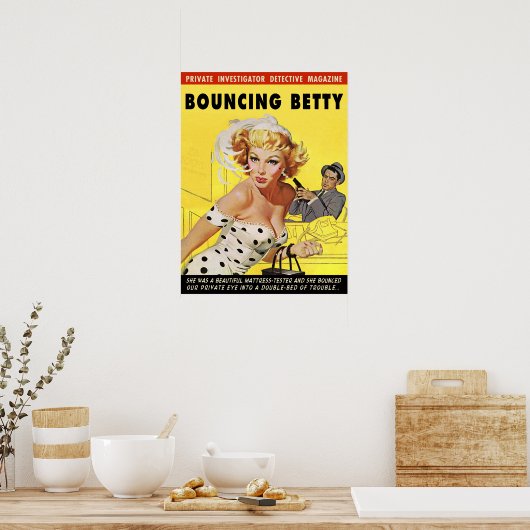 Bouncing Betty Poster (Keuken)
